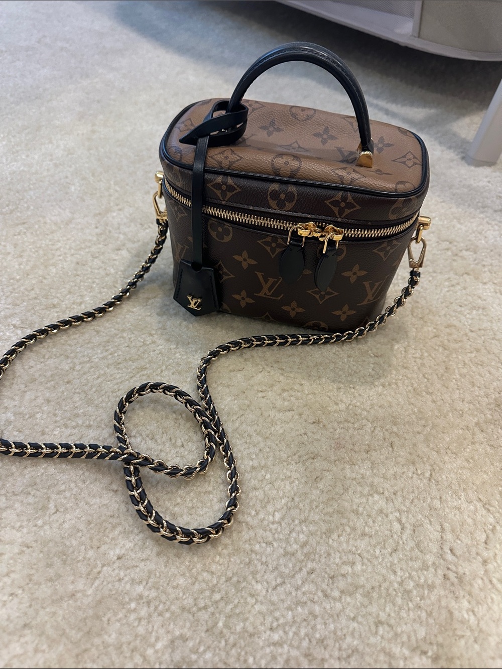 Louis Vuitton Brown Monogram Vanity Case Crossbody